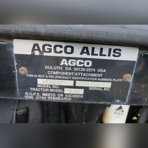 Agco Allis 9435 tractor, MFWD, 18.4-42 tires & duals, 14.9 R 30 front, front wts, 3 pt, 3 hyd remotes, pto, 4435 hrs, SN 936021ML