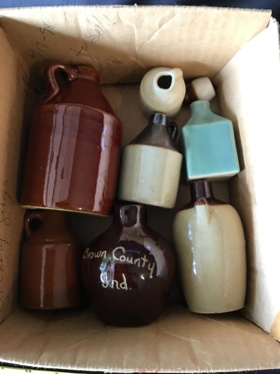500+ LOTS OF CROCKS-PRIMITIVES-GLASS-POTTERY & MORE!