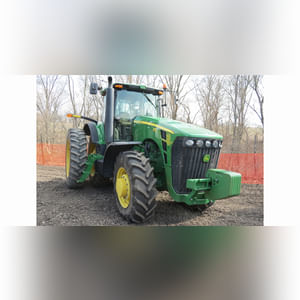 2006 JD 8130 tractor, MFWD, 3-pt., PTO, 4 remotes, front weights, 16.9R30 fronts, 480/80R46 rear duals, deluxe cab, 2987 hrs., SN RW8130P007533