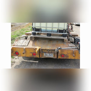 38â?? chemical trailer, tandem axle, 28â?? drop deck, 1700 gal. poly tank w/ chemical inductor, 500 gal. poly tank