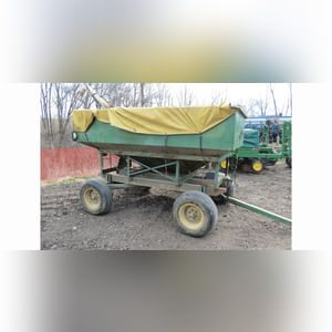 200-bushel gravity wagon w/ poly seed auger & tarp