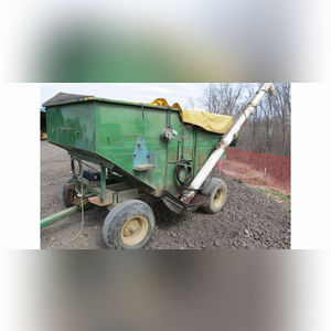 200-bushel gravity wagon w/ poly seed auger & tarp
