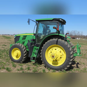 JD 2013 6170R Tractor: hub duals, 1,692 hours, full set wts, 18.4 x 46 tires & brand new duals, quick hitch, premium cab, SN# 1RW6170RHDA009293