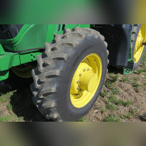 JD 2013 6170R Tractor: hub duals, 1,692 hours, full set wts, 18.4 x 46 tires & brand new duals, quick hitch, premium cab, SN# 1RW6170RHDA009293