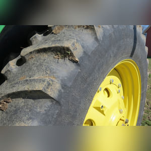 JD 2013 6170R Tractor: hub duals, 1,692 hours, full set wts, 18.4 x 46 tires & brand new duals, quick hitch, premium cab, SN# 1RW6170RHDA009293